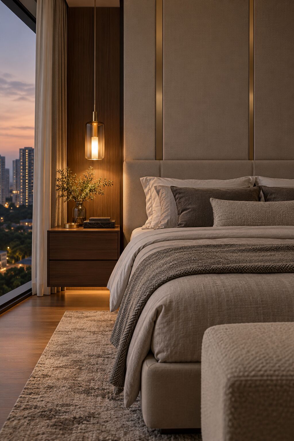 Quiet, warm, tailored, concept visual