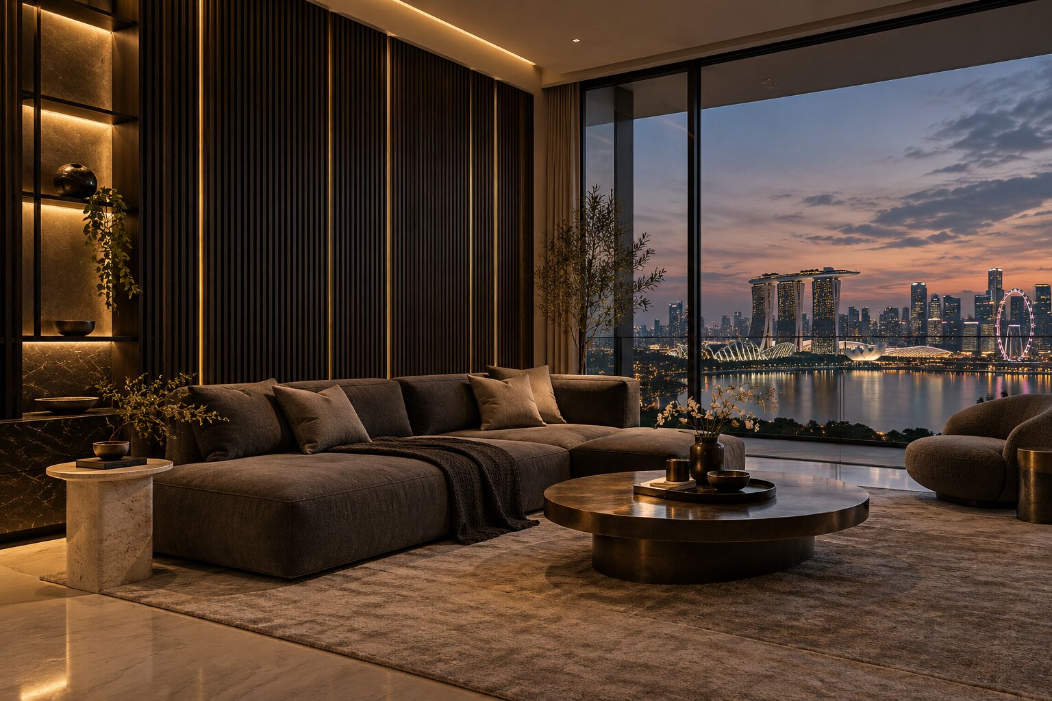 The evening living room, concept visual